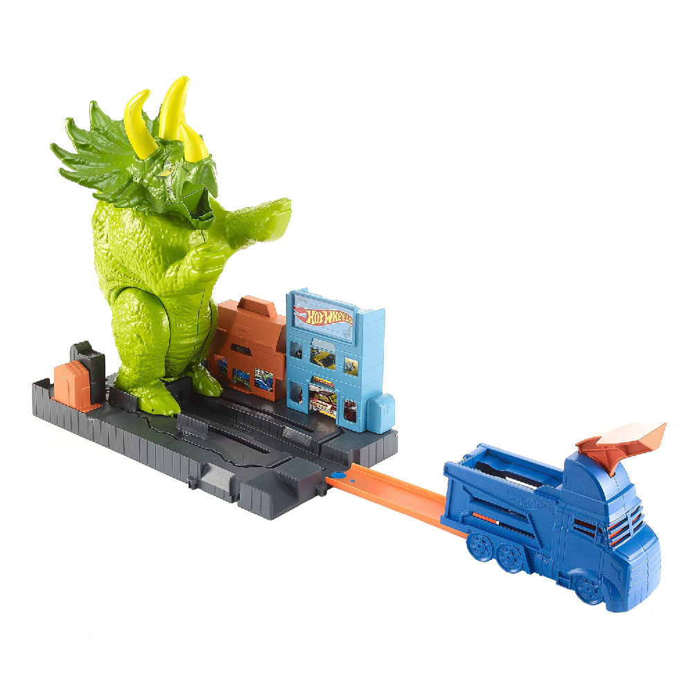 Pista De Carros Hot Wheels Triceratops Destructor