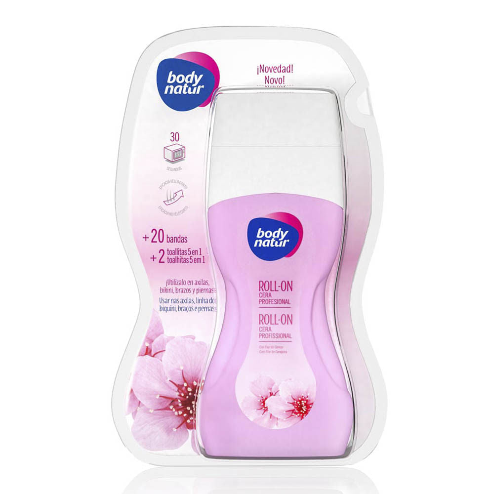 Cera Depilatoria Body Roll On 20 Bandas 100 ml