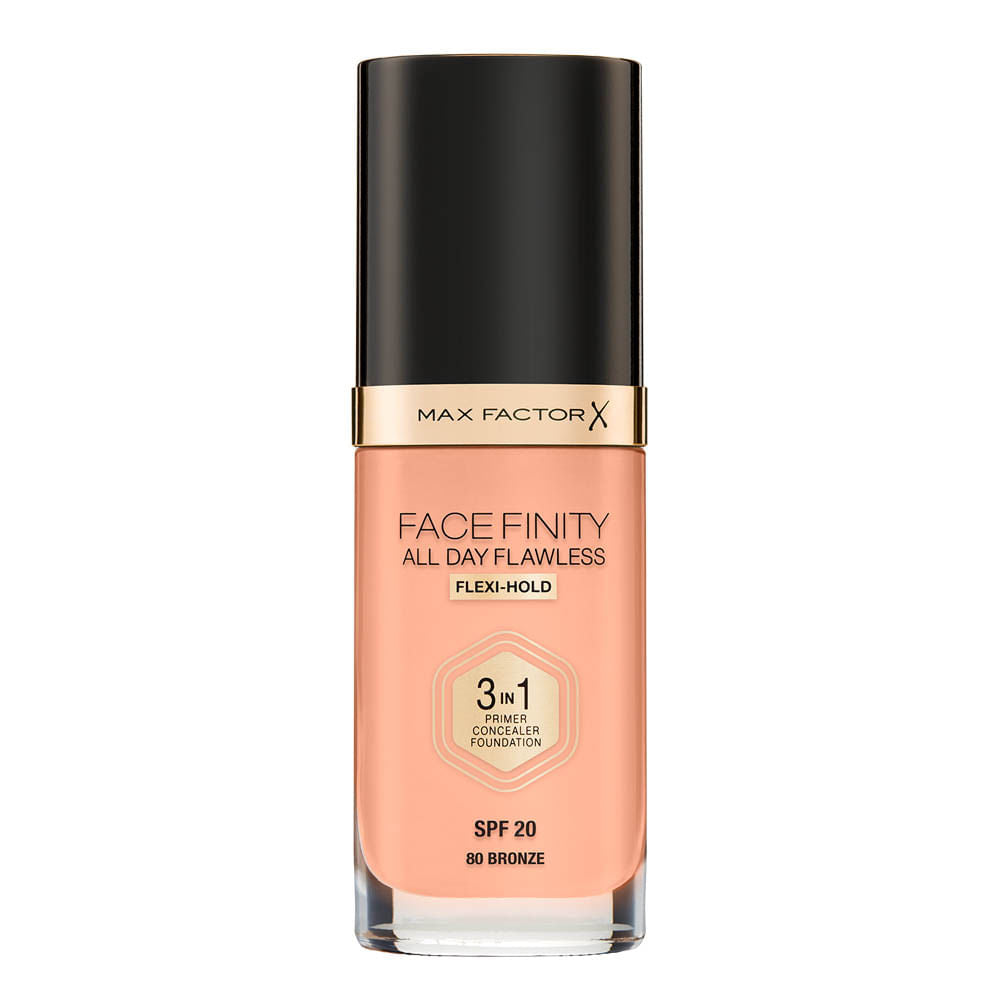 Base Max Factor Face Finity All Day Flawless 3 en 1 Foundation Bronze 7983
