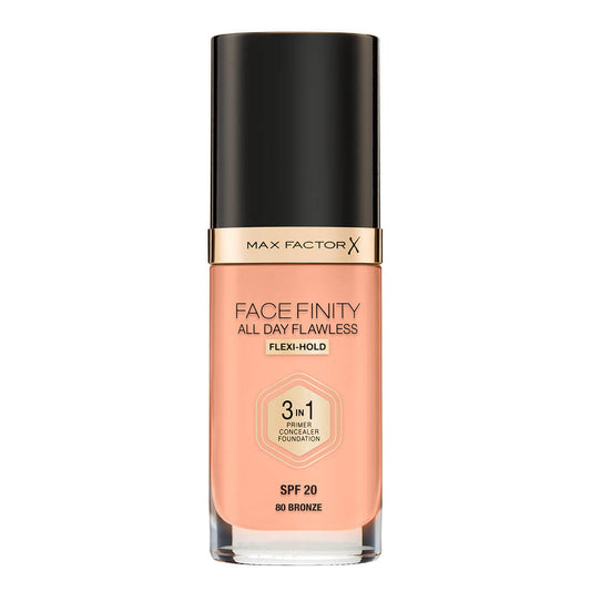 Base Max Factor Face Finity All Day Flawless 3 en 1 Foundation Bronze 7983