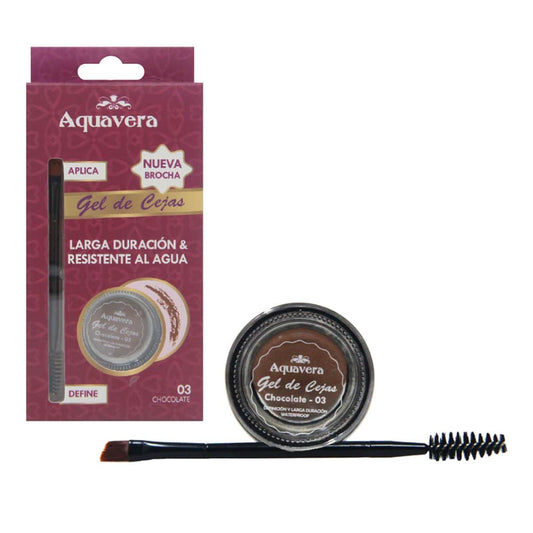Gel Perfeccionador De Cejas Aquavera Chocolate