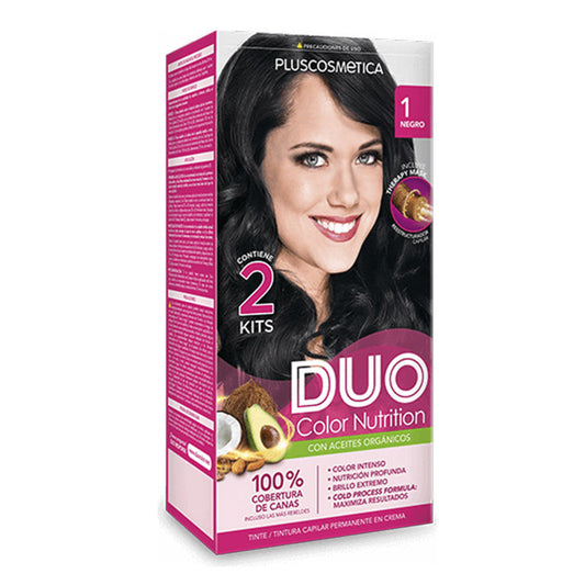 Tinte Duo Kit Color Cream 1 Negro