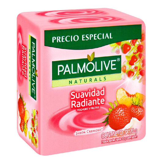 Jabón Palmolive Yogurt y Frutas 3 Piezas