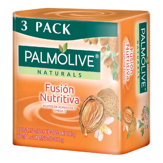 Jabón Palmolive Almendras & Omega 100 g 3 Piezas