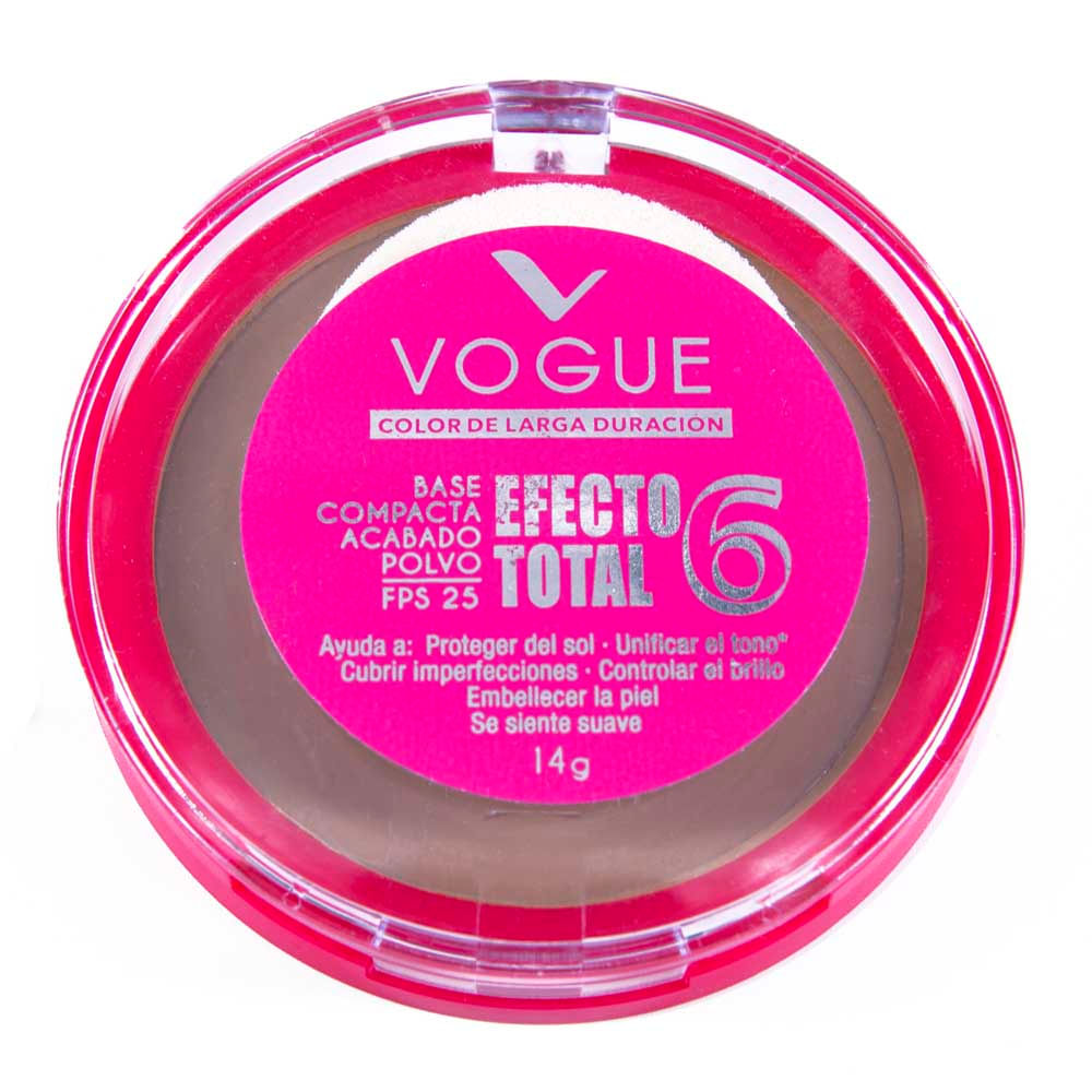 Base Compacto Acabado Polvo Vogue Efecto Total 6 Piel