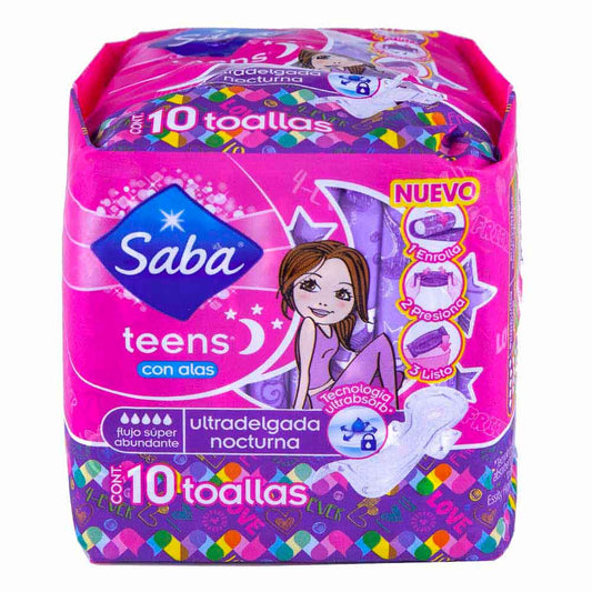 Toallas Sanitarias Teens Con Alas