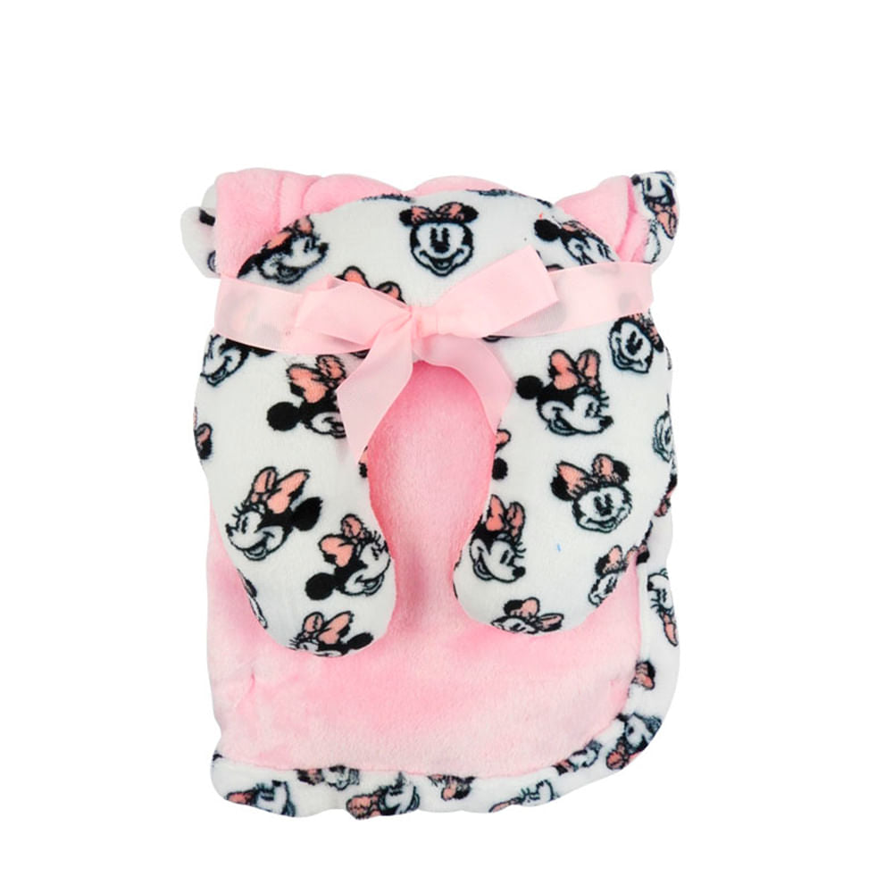 Sabanilla Con Cojín Disney Minnie Mouse Para Bebé Niña 2 piezas
