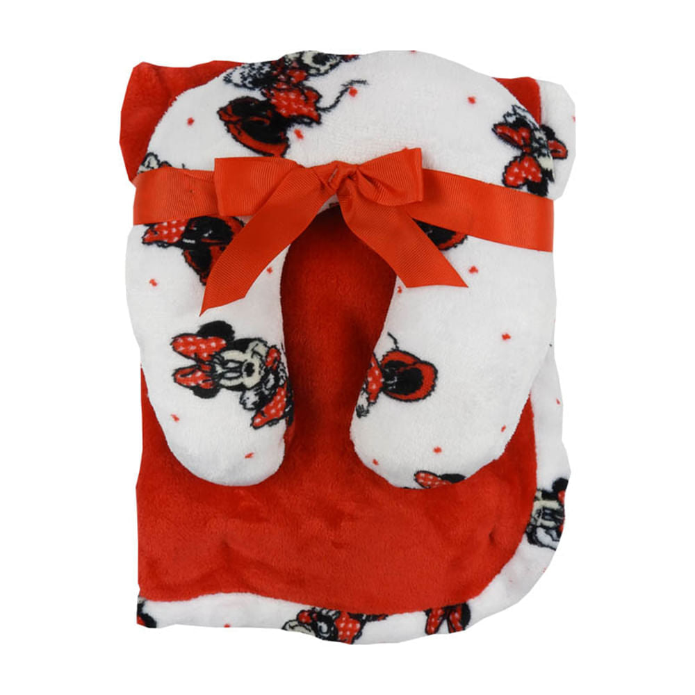 Sabanilla Con Cojín Disney Minnie Mouse Para Bebé Niña 2 Piezas