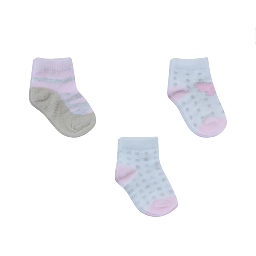 Medias Euro Baby Para Bebé Niña 6 - 12 Meses 3 Piezas