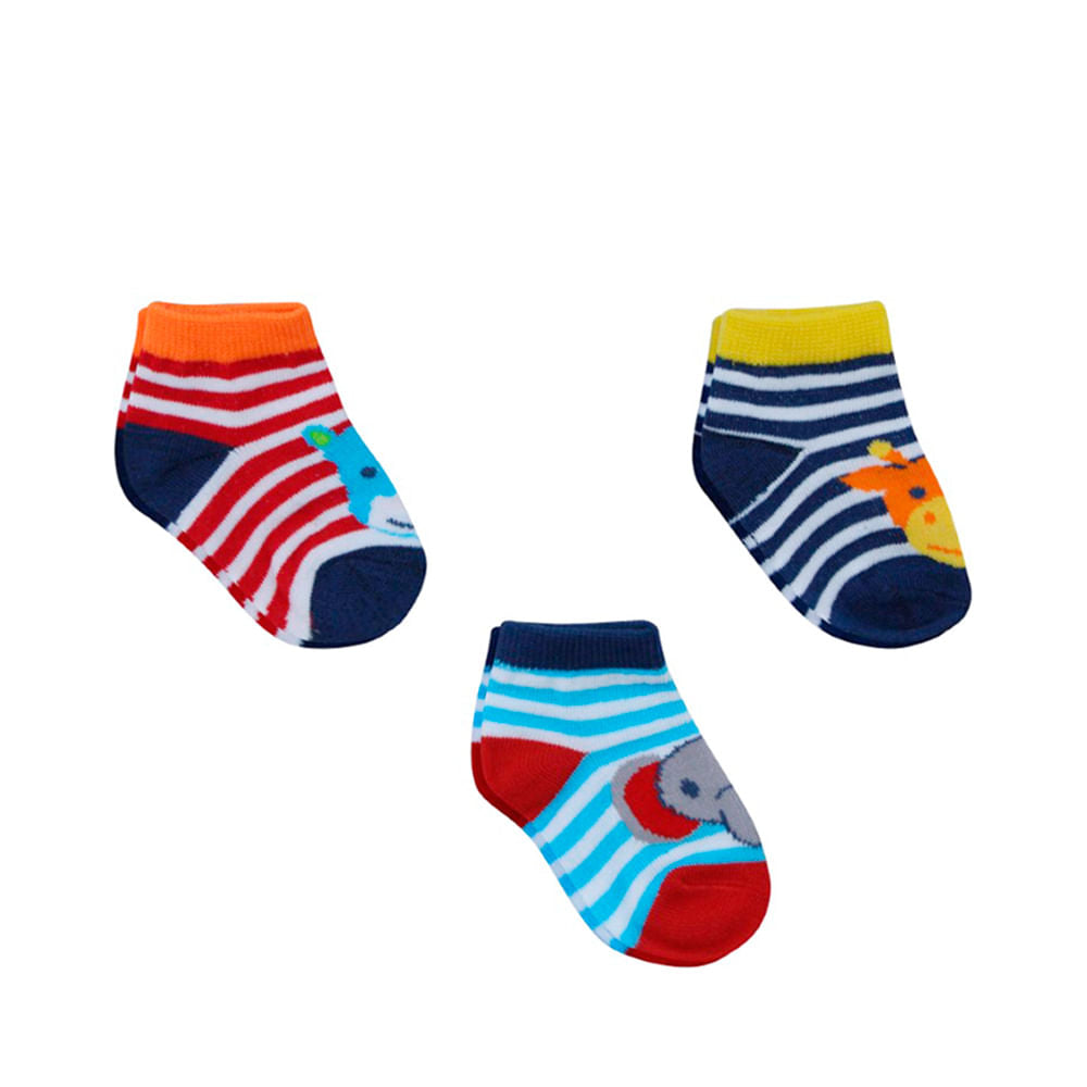 Medias Euro Baby Para Bebé Niño 6 - 12 Meses 3 Piezas