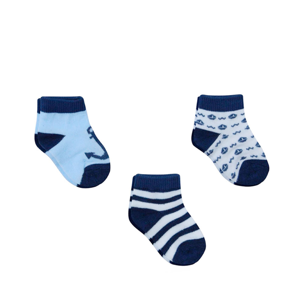 Medias Euro Baby Para Bebé Niño 6 - 12 Meses 3 Piezas