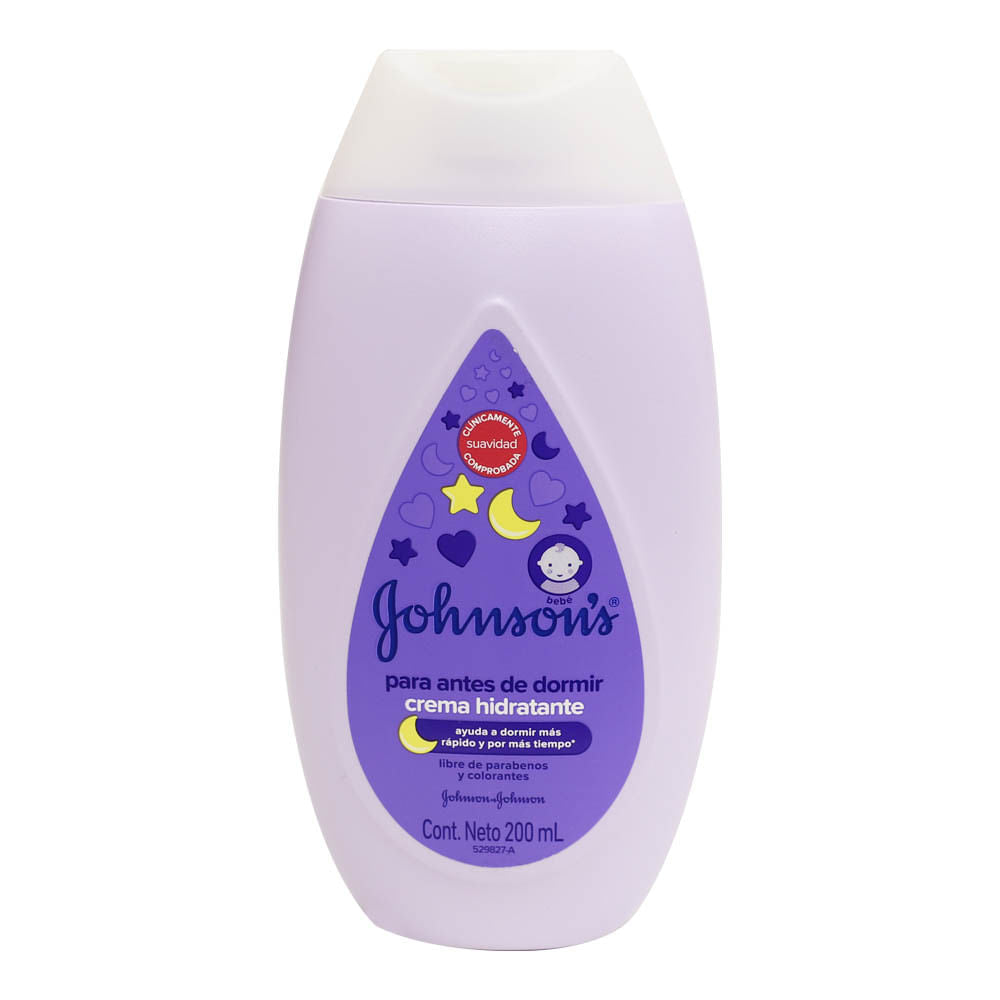 Crema Hidratante Johnson´s Antes de Dormir Para Bebé de 200 ml