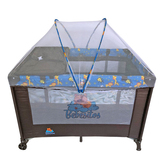 Play Bebesitos Con Mosquitero Ovalado Para Bebé Niño Chocolate