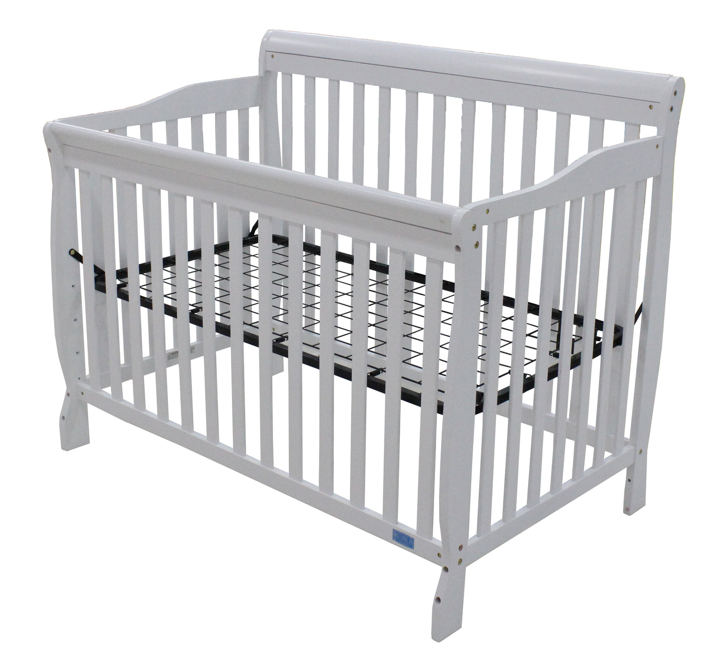 Cuna de Madera Blanca 130 cm x 0.70 cm X 145 cm