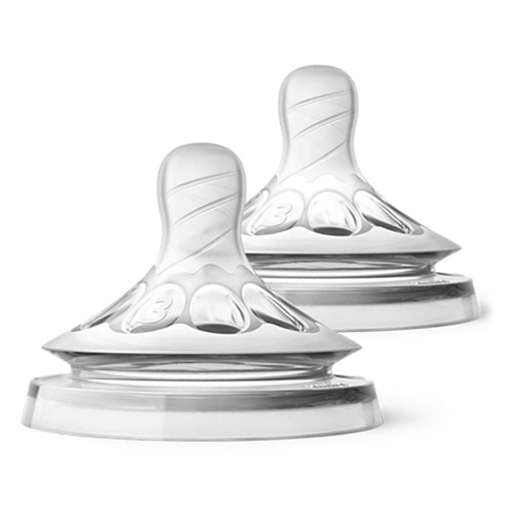 Mamones Natural Avent Flujo Medio de 3 Meses 2 Piezas