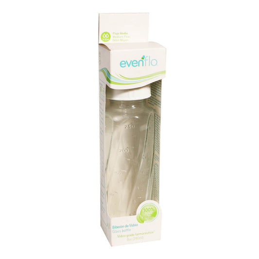 Biberón Evenflo de Vidrio Transparente 8 oz