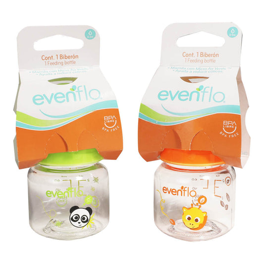 Biberón Evenflo de Plástico Transparente 2 oz