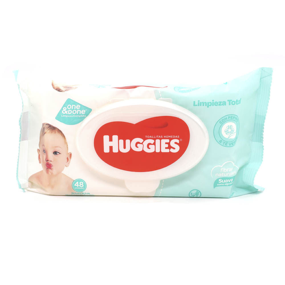 Toallas Húmedas Huggies Limpieza Total de 48 Piezas
