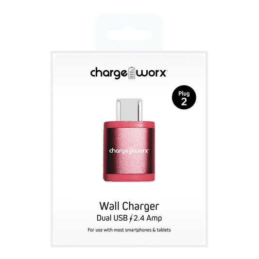 Cargador USB de Pared 2.4 A Coral
