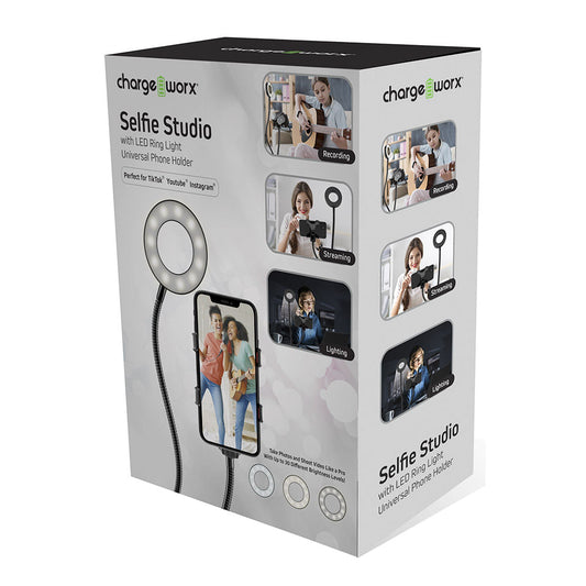 Aro de Luz Chargeworx Con Ajustable Para Celular