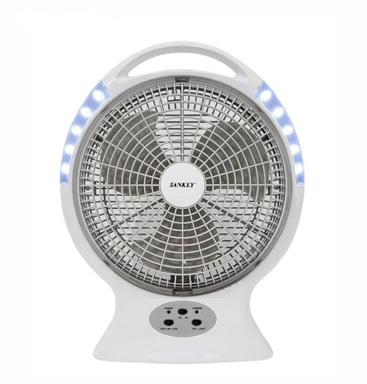 Abanico Piso Sankey 12" Recargable C/Luz