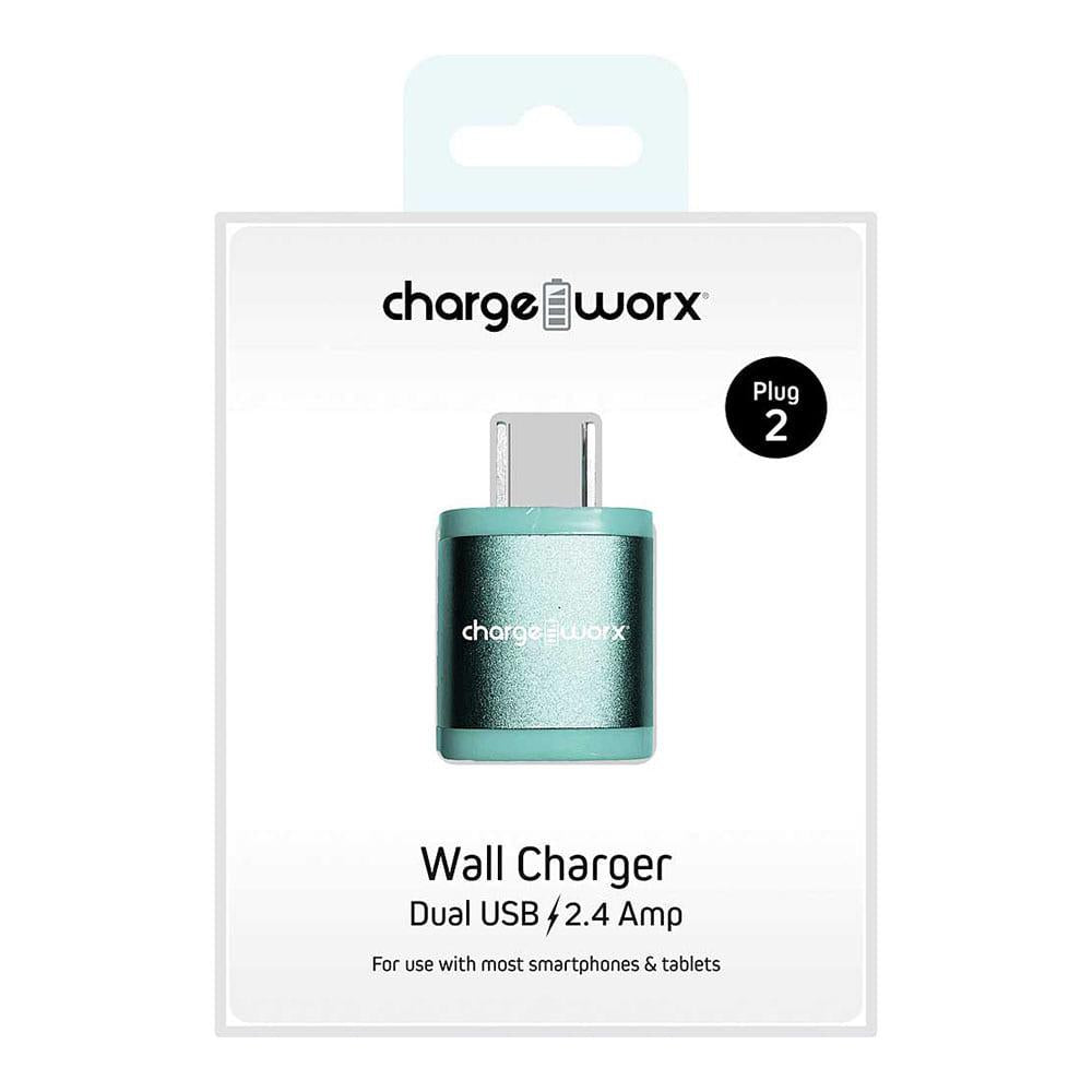 Cargador de Pared Chargeworx Con Doble Salidas USB