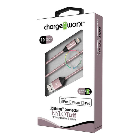 Cable Para Cargar Chargeworx 3 en 1 de 10 Pies