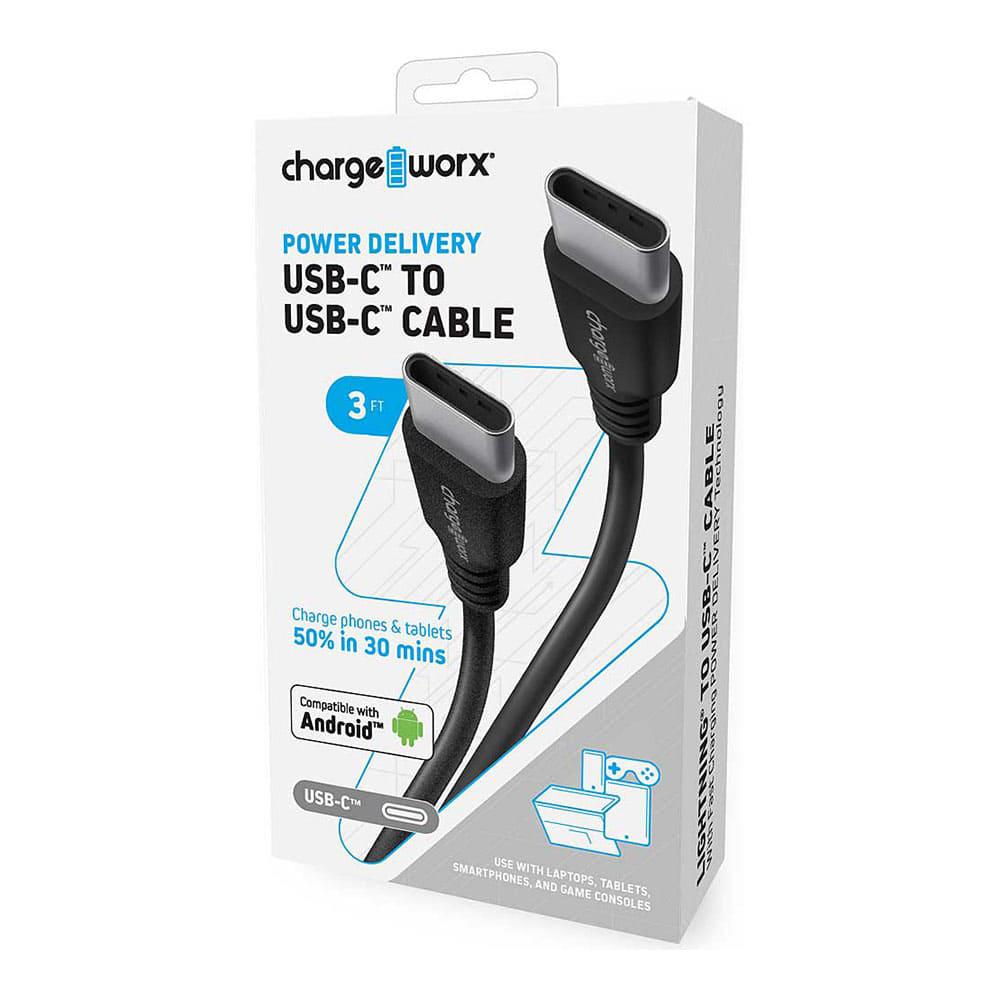 Cable Cargador Chargeworx Para Android 3 ft