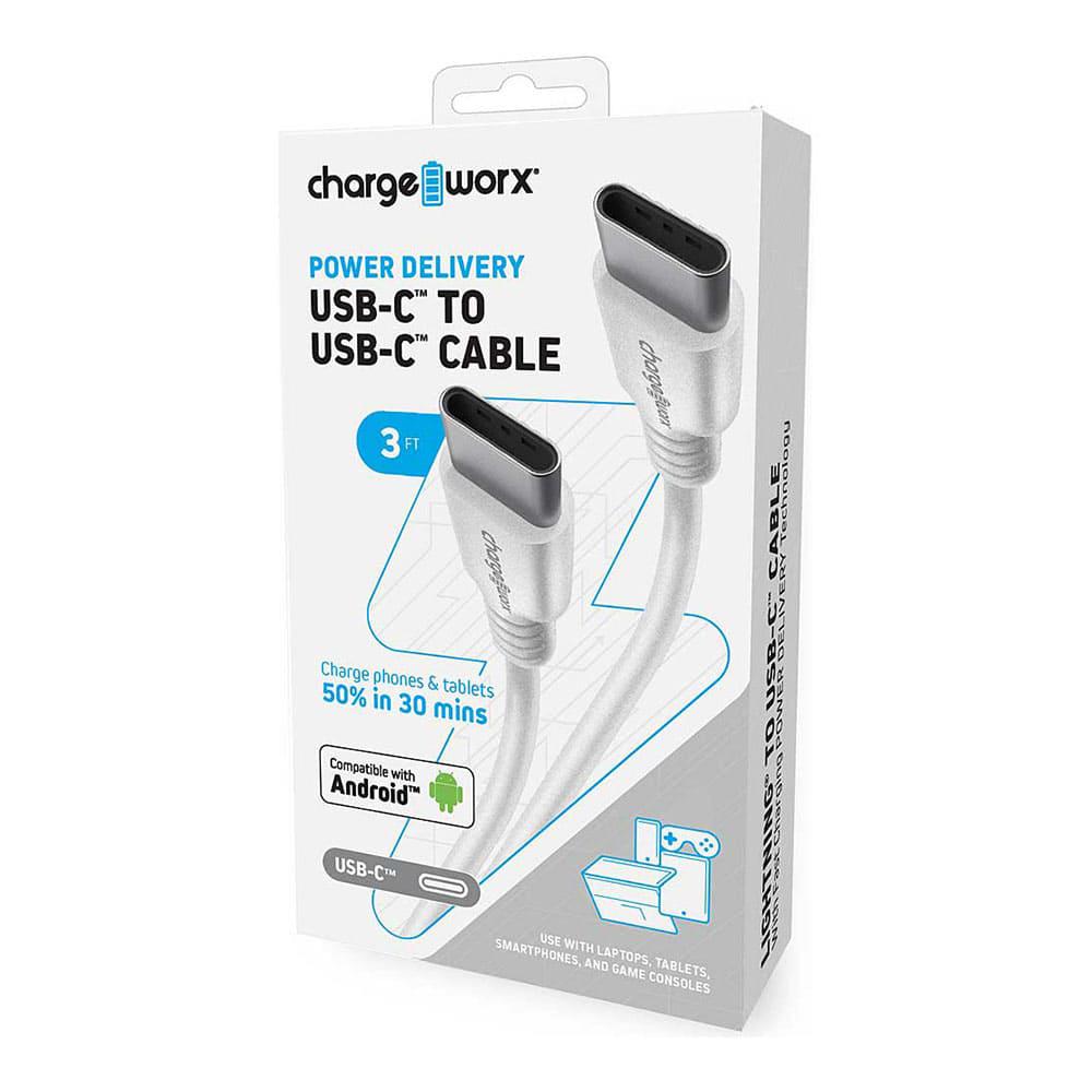 Cable Cargador Chargeworx Para Android 3 ft