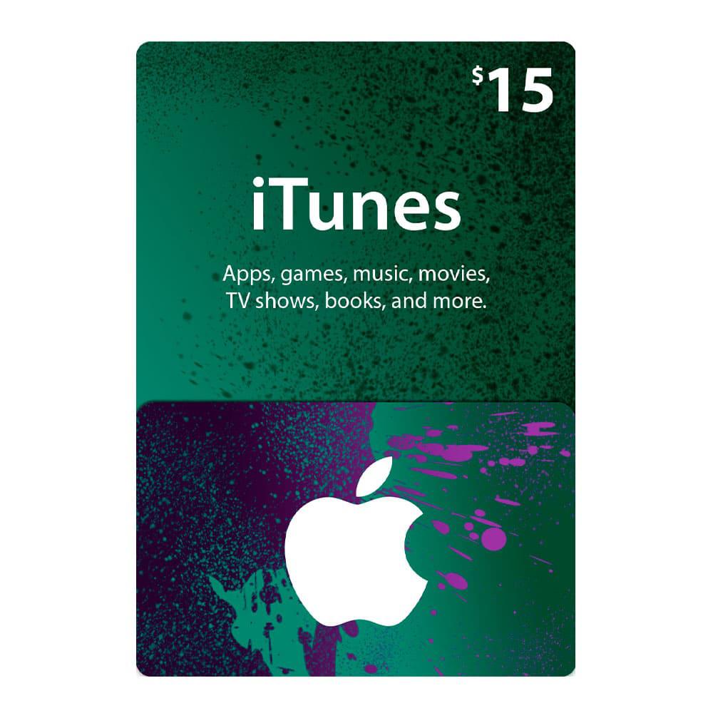 Tarjeta Digital & Itunes de $15