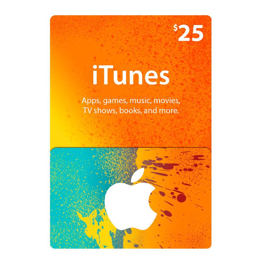 Tarjeta Digital & Itunes de $25