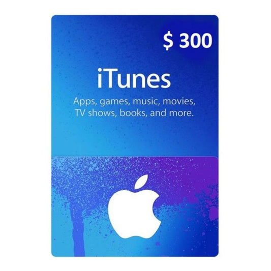Tarjeta Digital & Itunes Us $300