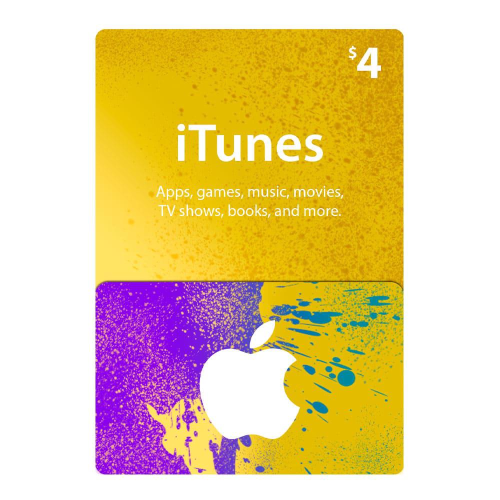 Tarjeta Digital App Store & Itunes de $4