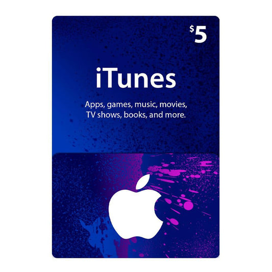 Tarjeta Digital & Itunes de $5