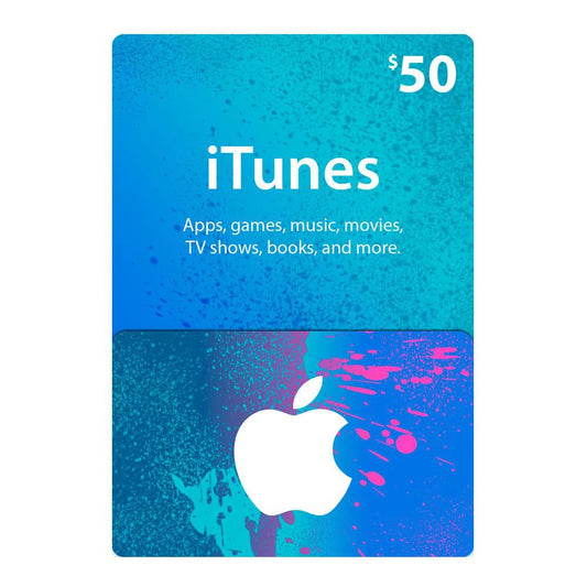 Tarjeta Digital & Itunes de $50
