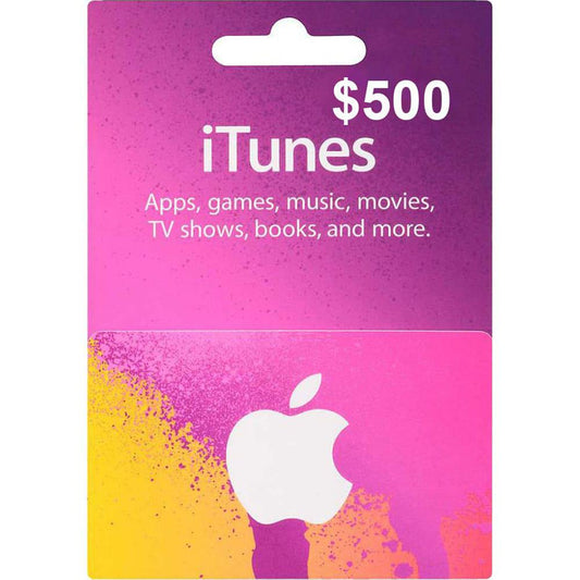 Tarjeta Digital & Itunes Us $500