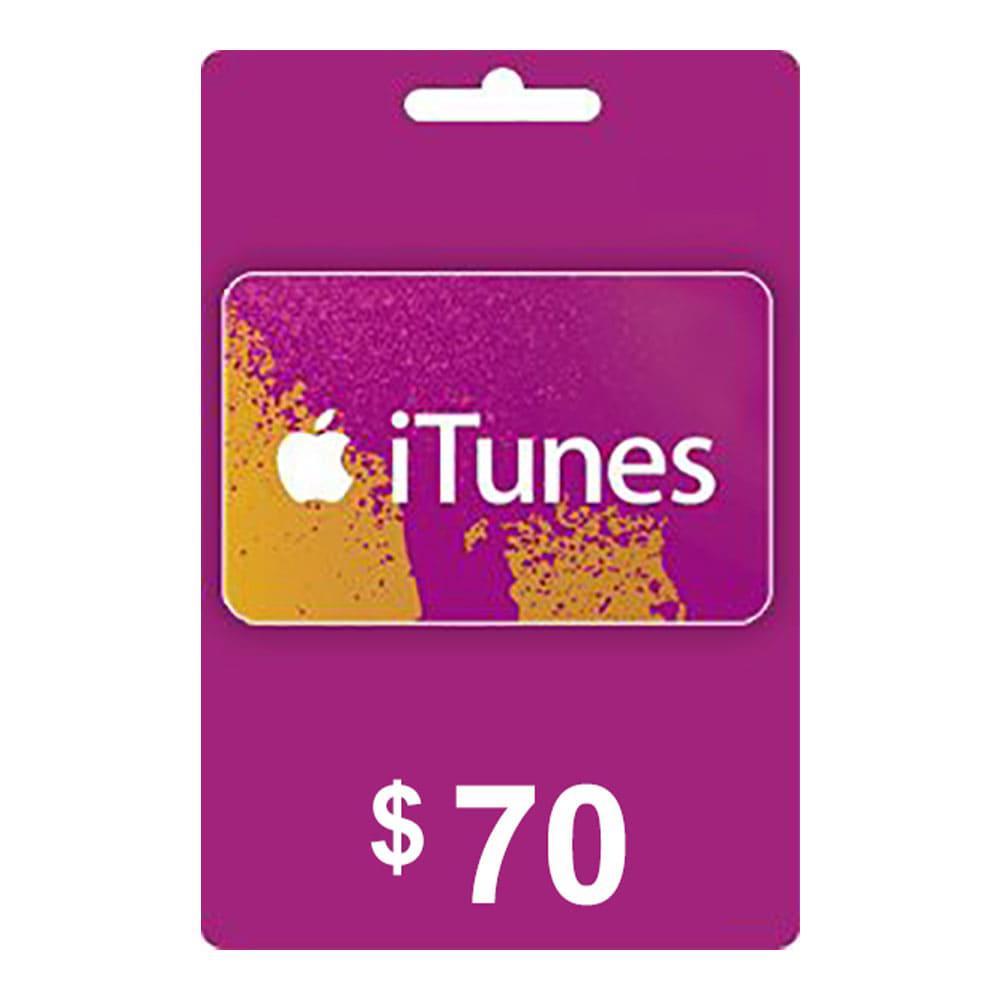 Tarjeta Digital & Itunes Us $70