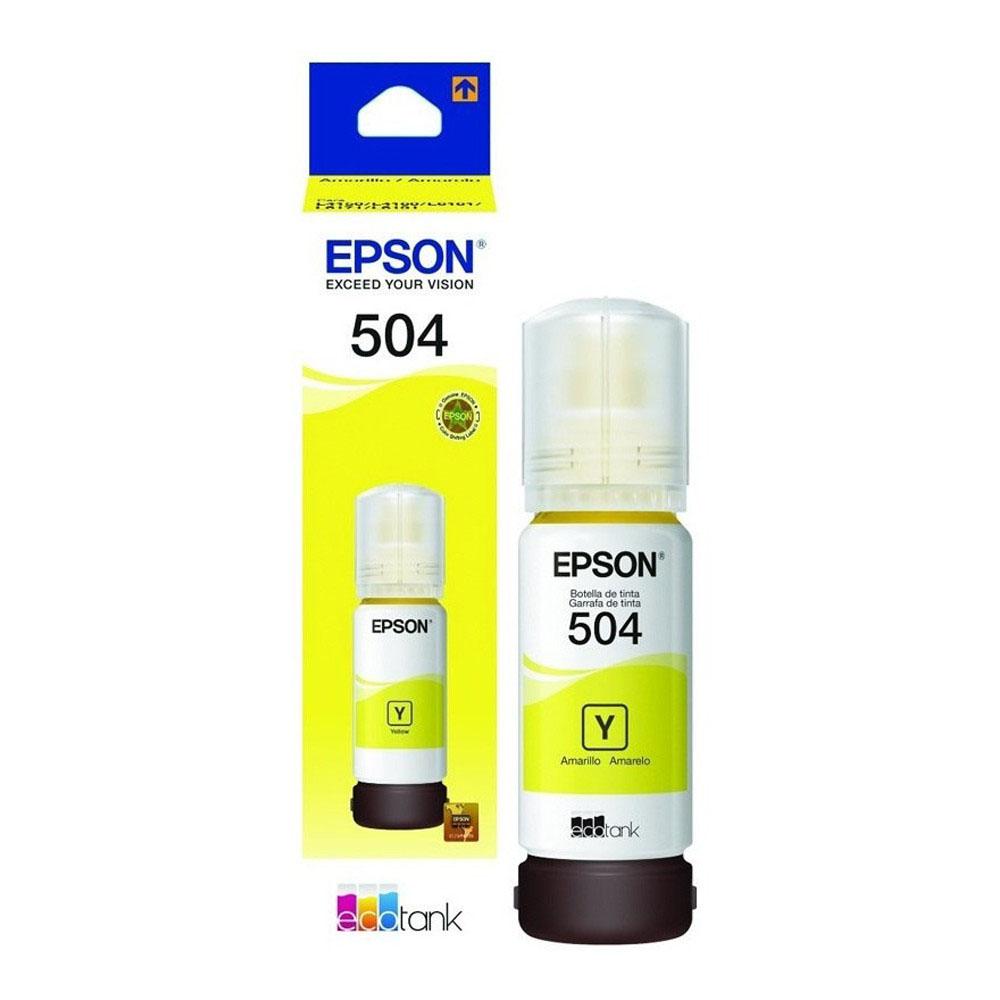 Tinta Para Impresora Epson 504 Amarillo