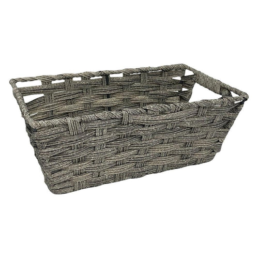 Canasta Simplifurnished de Mimbre Plástico 11.6" x 6.6" x4.6"