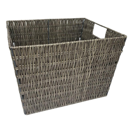 Canasta Simplifurnished de Mimbre Plástico 15" x 13" x 10"