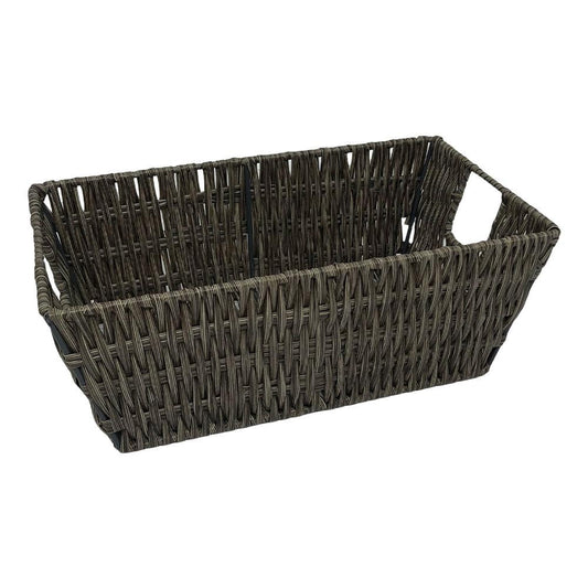 Canasta Simplifurnished de Mimbre Plástico 11.5" x 6.5" x4.5"