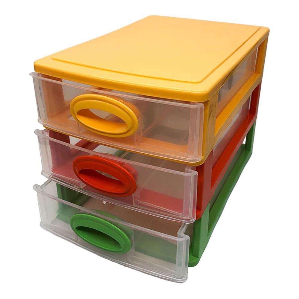 Organizador Plástico Irak Plastik 3 Gavetas