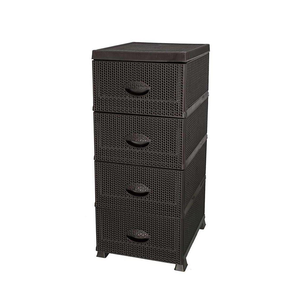 Gavetero Plástico Violet House 4 Gavetas