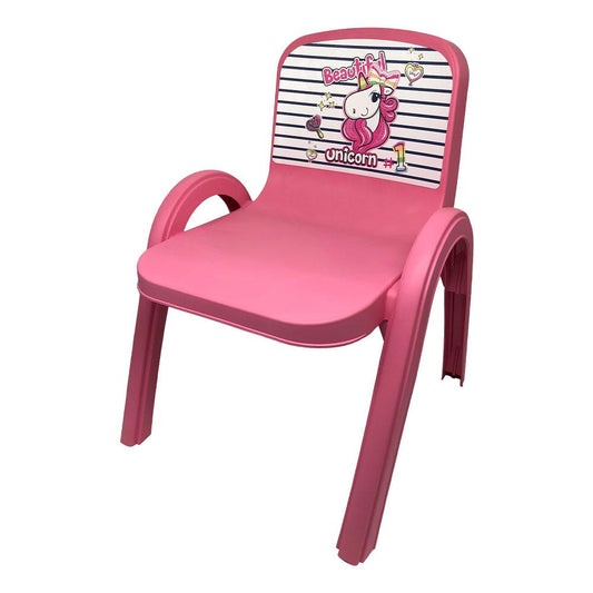 Silla Plástica Herevin Infantil de Unicornio