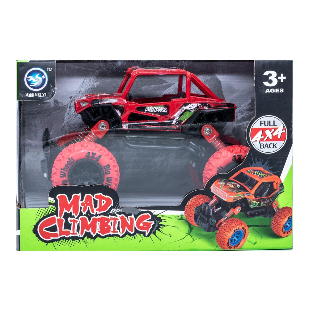 Camioneta Diecast Crawler Pull Back 4 x 4