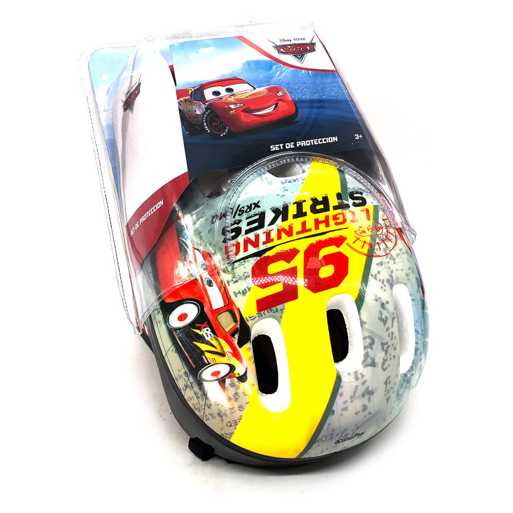 Casco y Protectores Cars Set de 5 Piezas