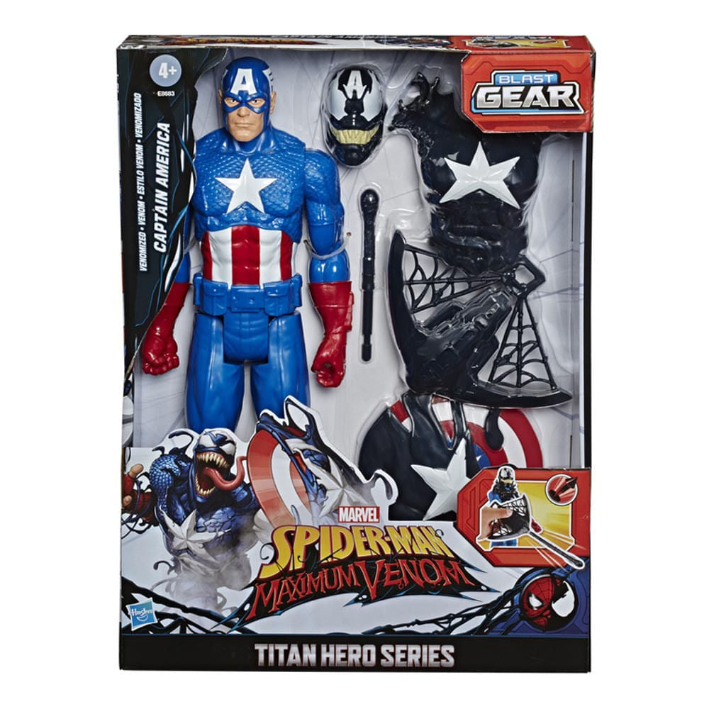 Figuras de Accion Capitan America Spiderman Maximum Venom