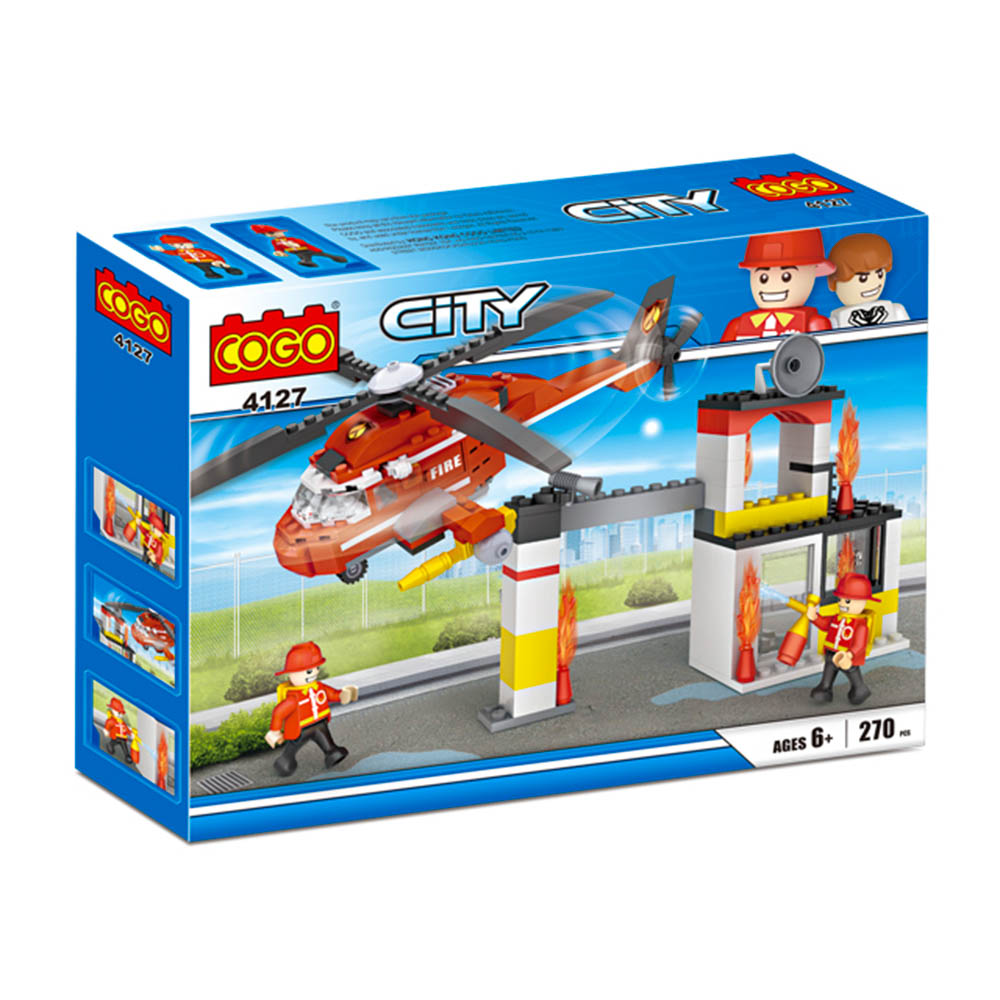 Bloques de Construcción Helicóptero Fire 270 Piezas