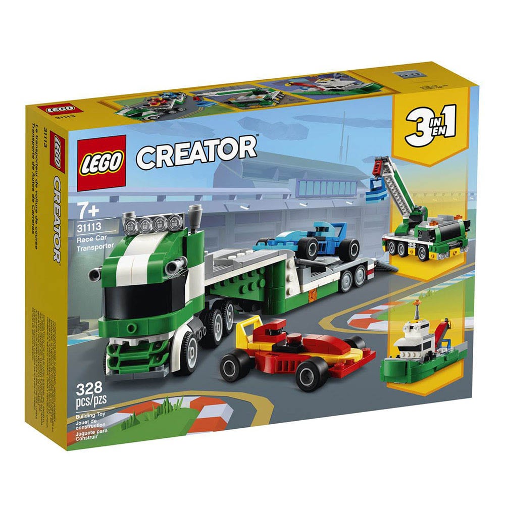 Lego Creador Transporte de Autos de Carrera 328 piezas