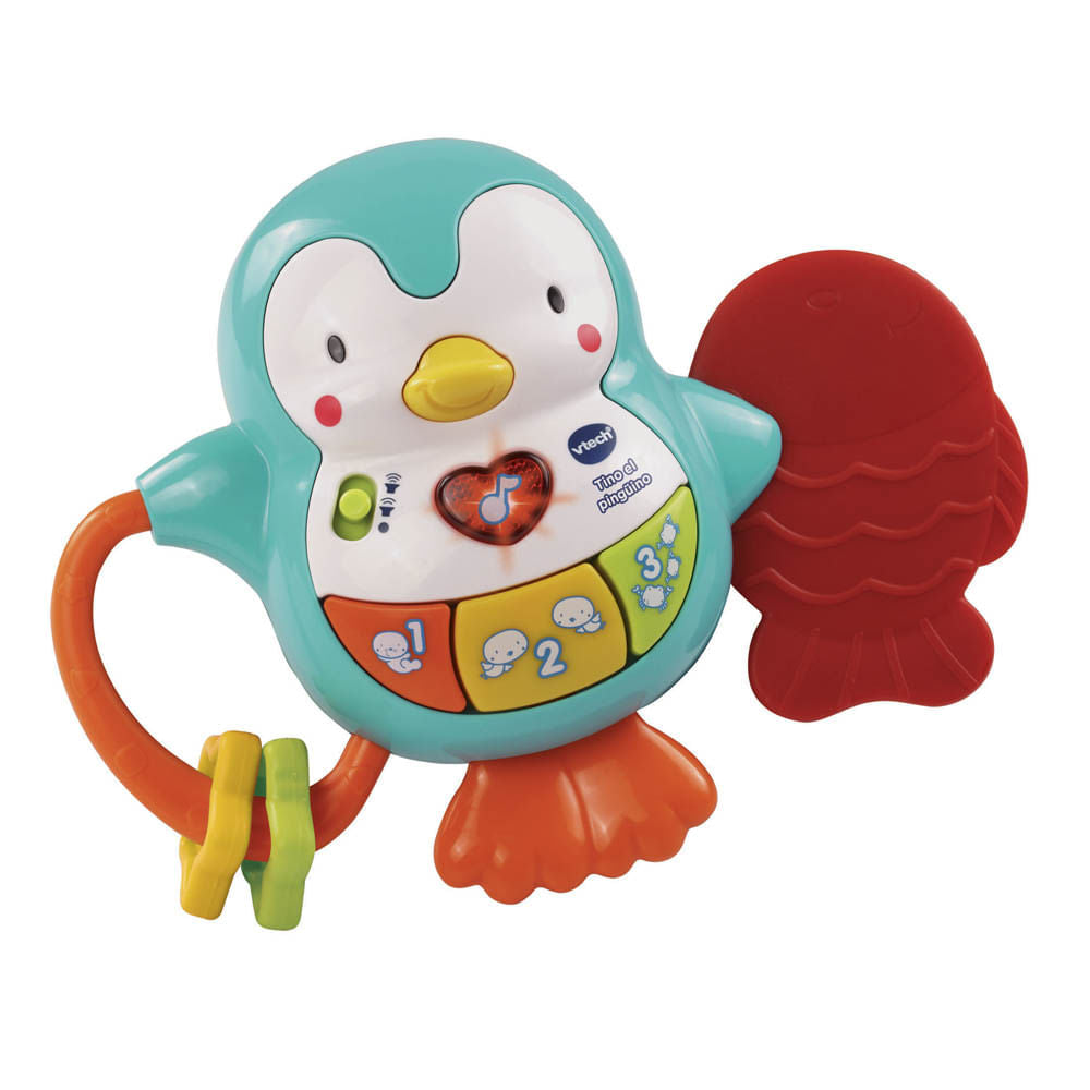 Mordedor y Sonajero Vtech Tino el Pingüino